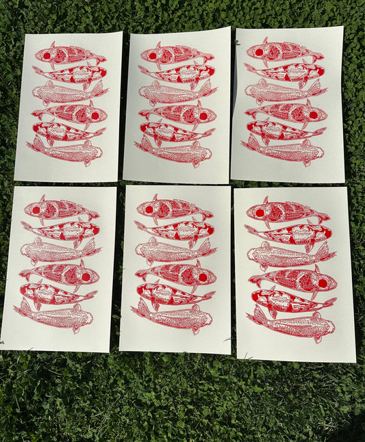 ORANGE KOI POSTER