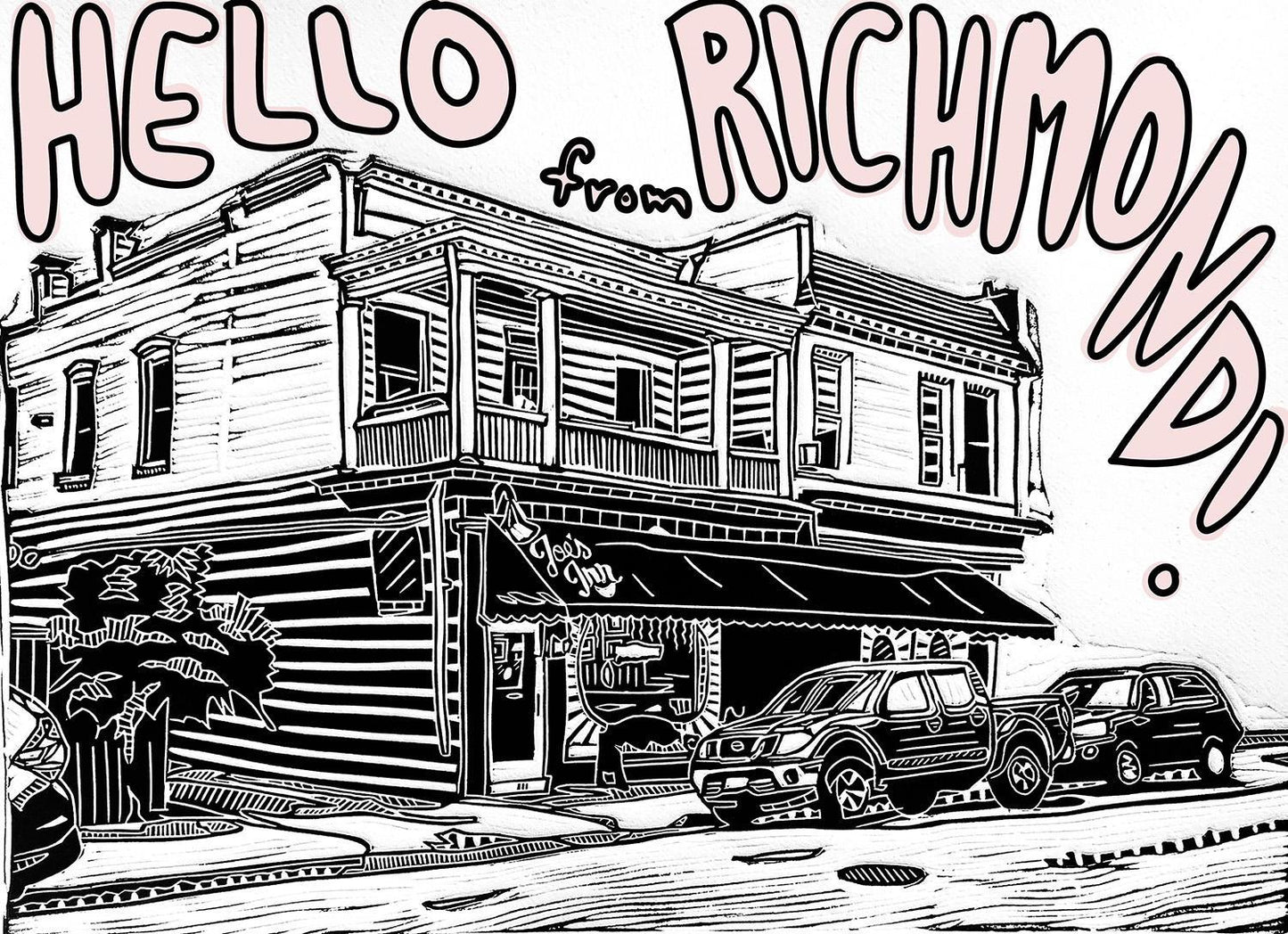 Hello from Richmond! (Joe's Inn scene)