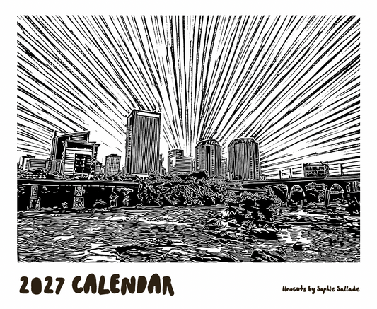 2027 Richmond Linocut Calendar | PREORDER