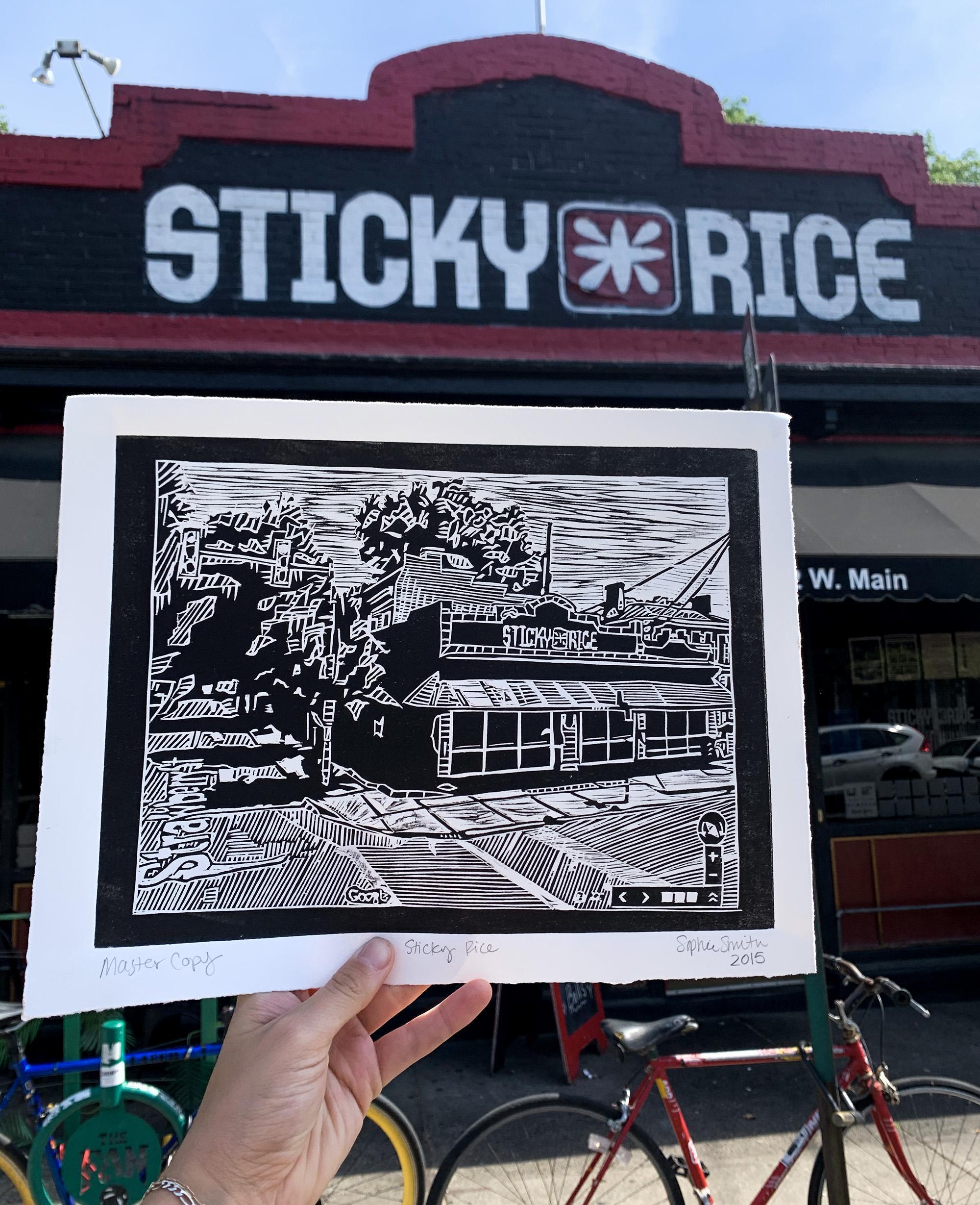 Printmaking Rice Powder Sticky Rice Woodblock Print – Sophie Printmaking