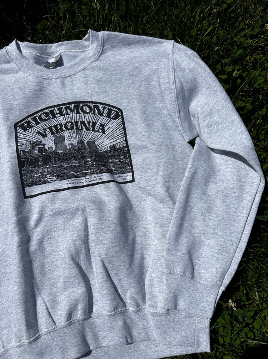 RVA Skyline Crewneck Sweatshirt (GRAY)