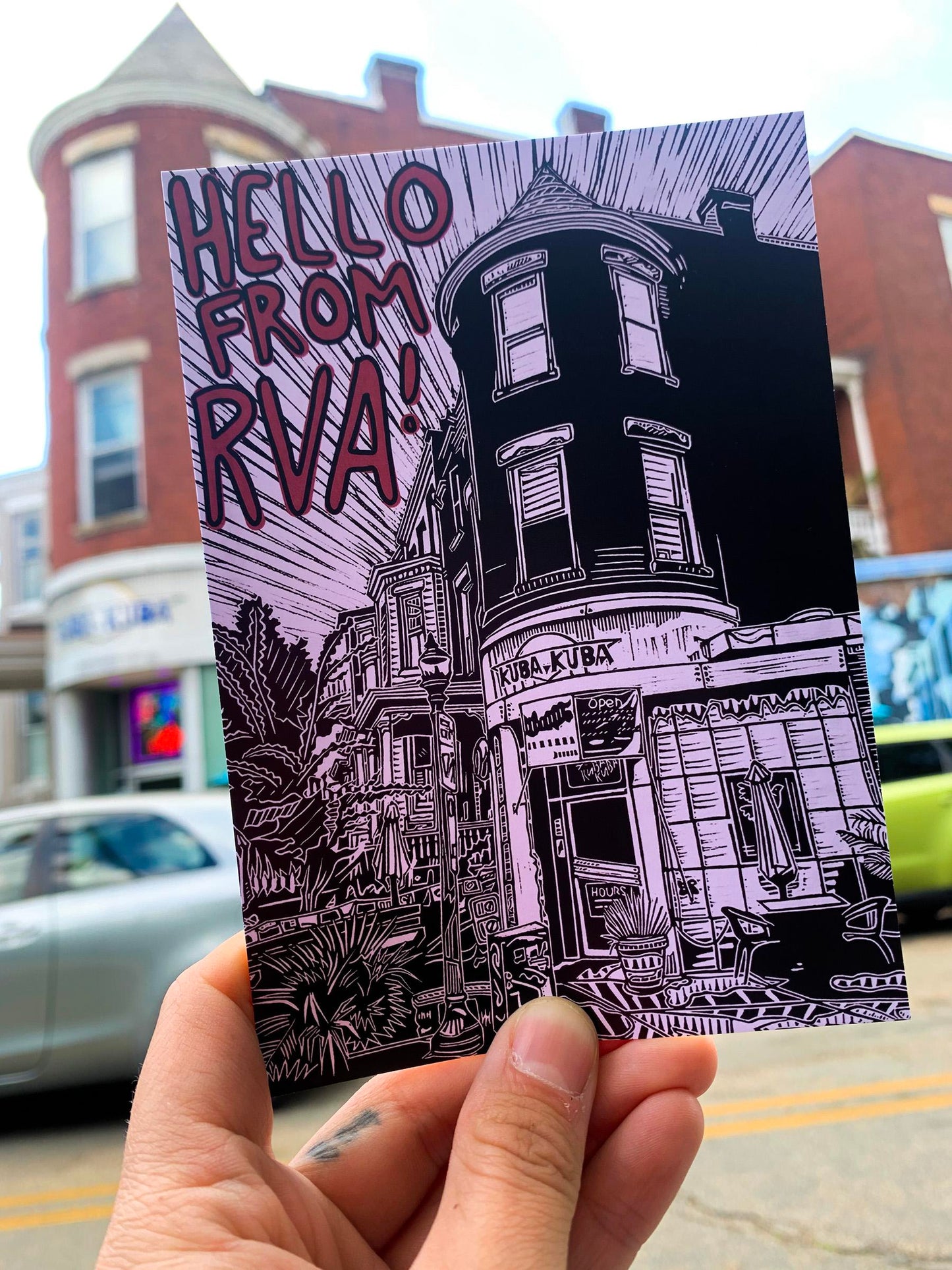 Hello from RVA! Postcard (k.k. scene)